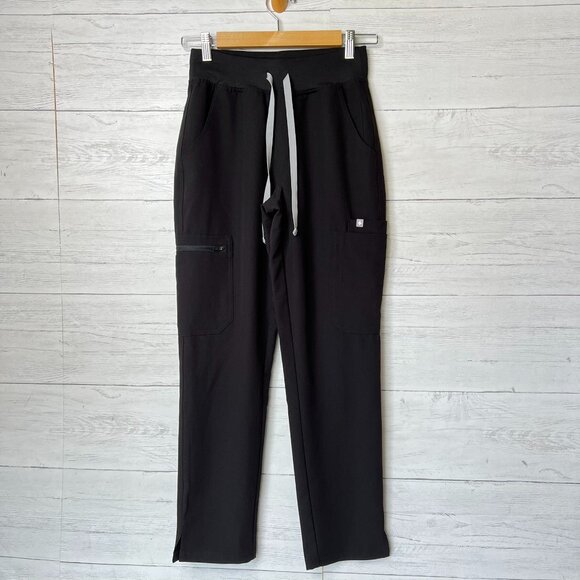 Figs Pants Womens Size XS/P Black Yola Style Scrubs Jogger Technical Collection - Picture 1 of 16